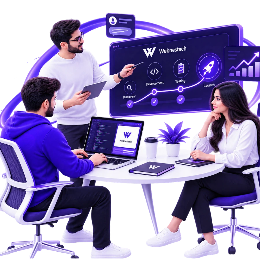Webnestech's collaborative project workflow