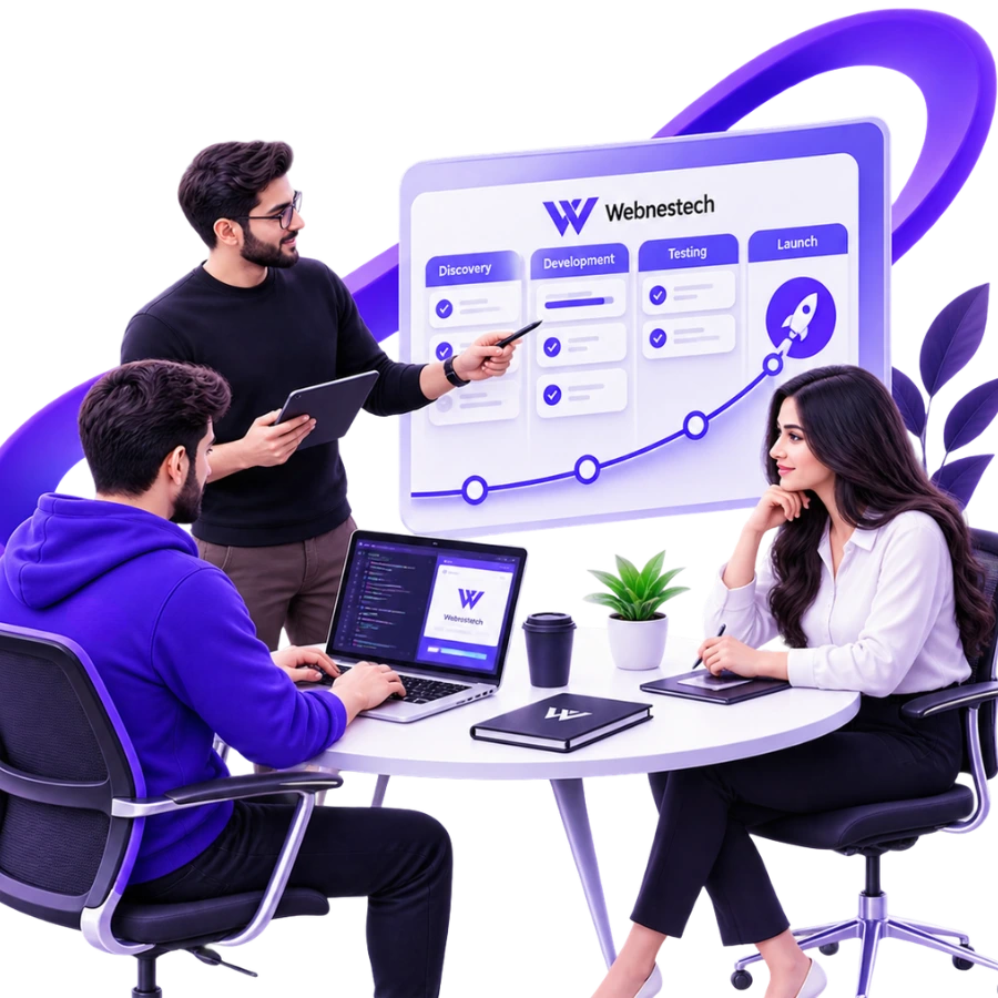 Webnestech's collaborative project workflow