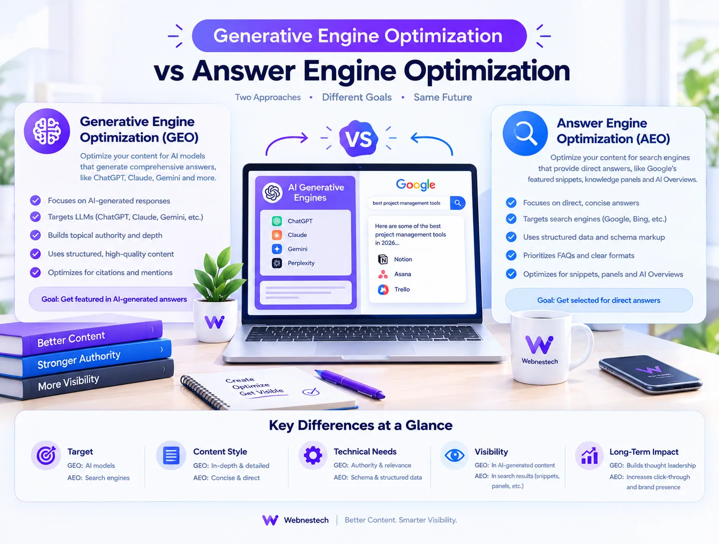 Generative Engine Optimization vs Answer Engine Optimization