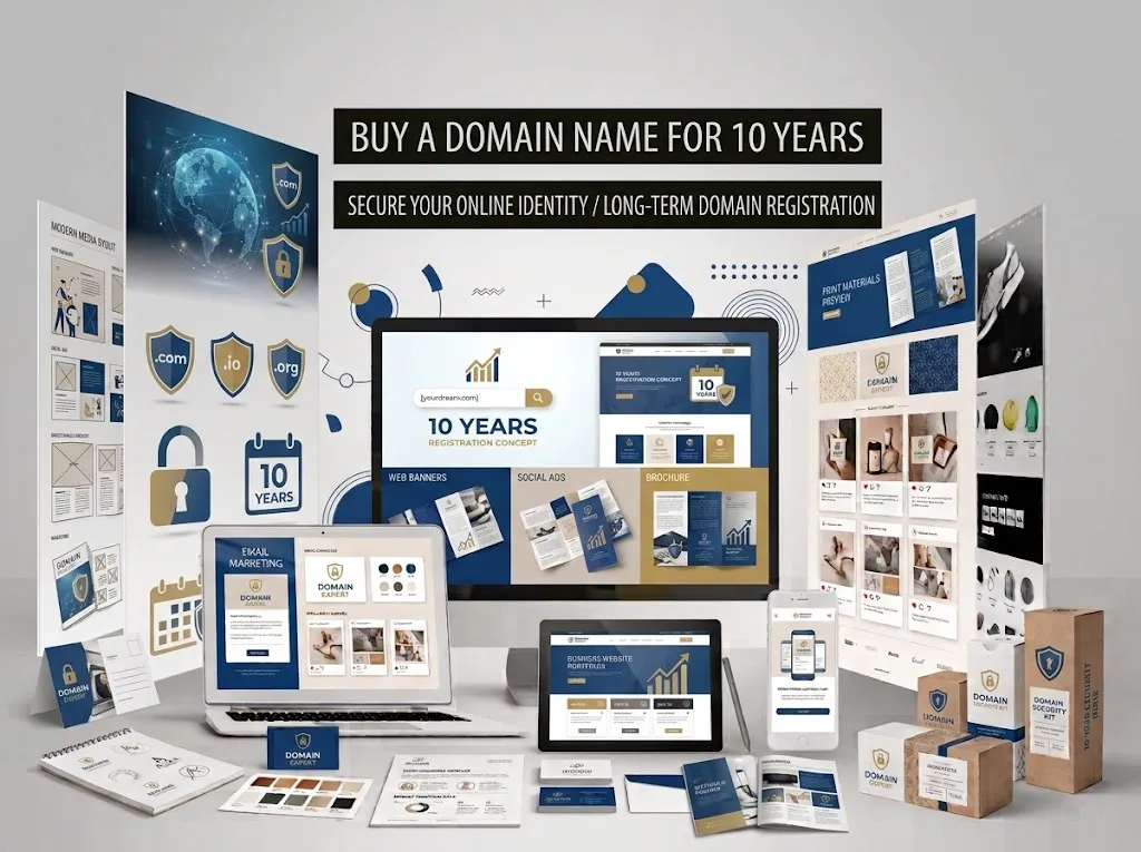 Buy a domain name for 10 years