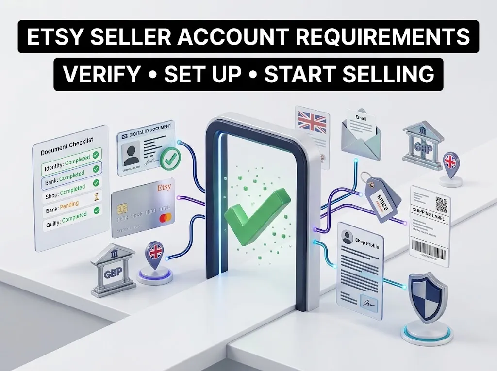 Etsy Seller account requirements for opening a shop