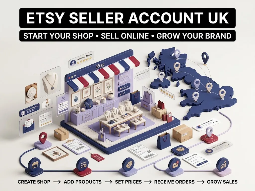 Etsy Seller account UK setup and management