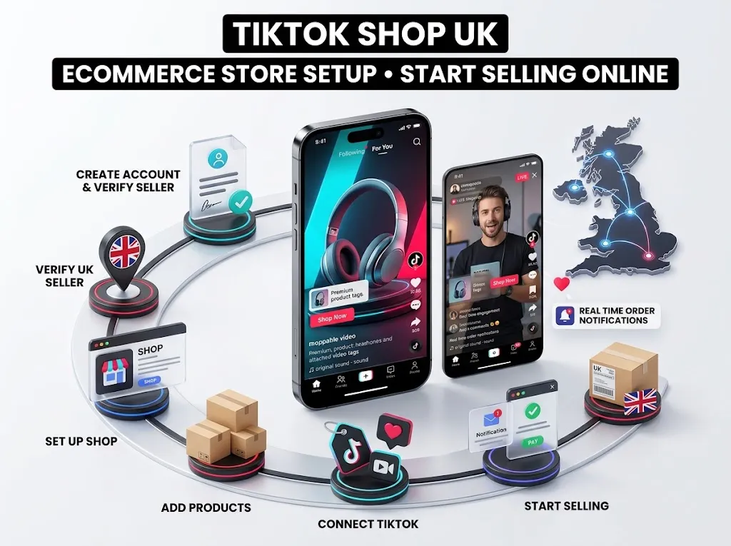 TikTok Shop UK ecommerce store setup