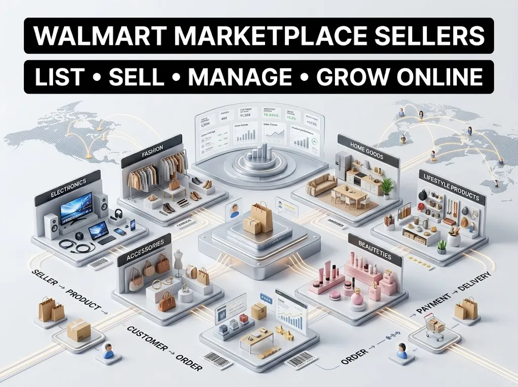 Walmart Marketplace seller account and ecommerce management