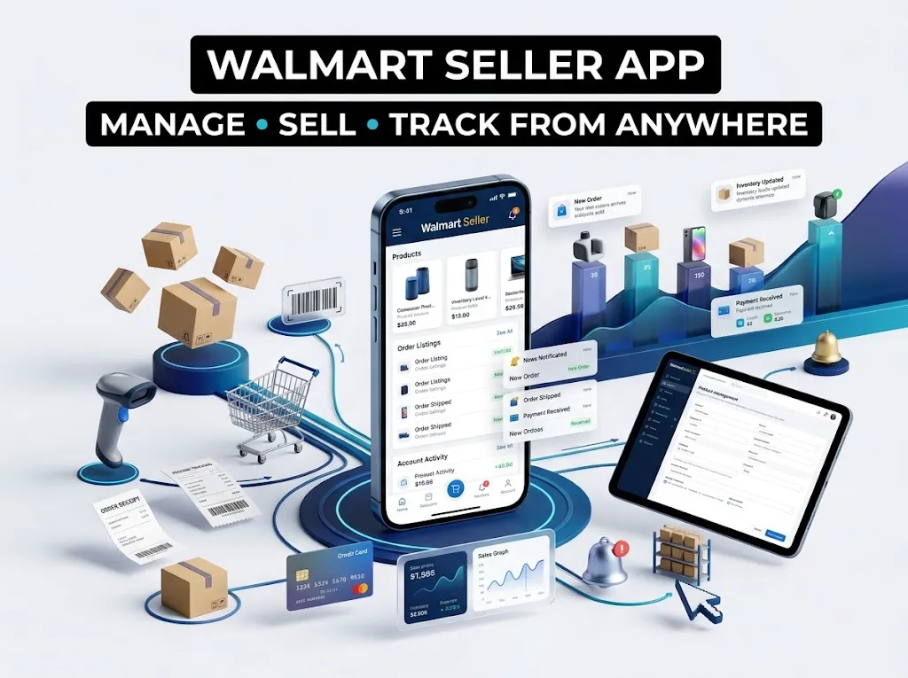 Walmart Seller app marketplace management